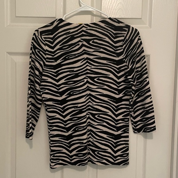 100% cashmere zebra cardigan - Picture 2 of 3